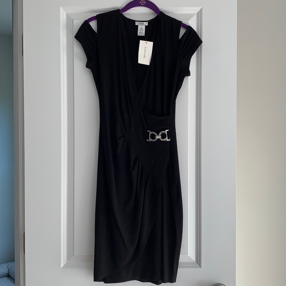Cache Black Mini Dress
